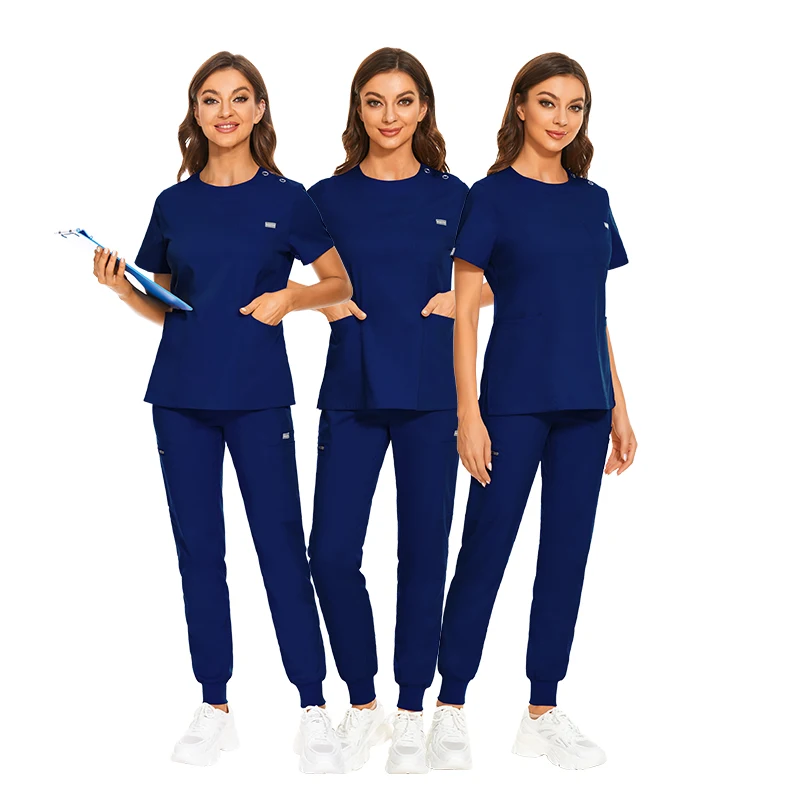 Wholesale Custom Dental Nursing Scrubs Uniforms Medical Scrub Set Pet Grooming Working Clothes Veterinary Doctor Nurse Uniform