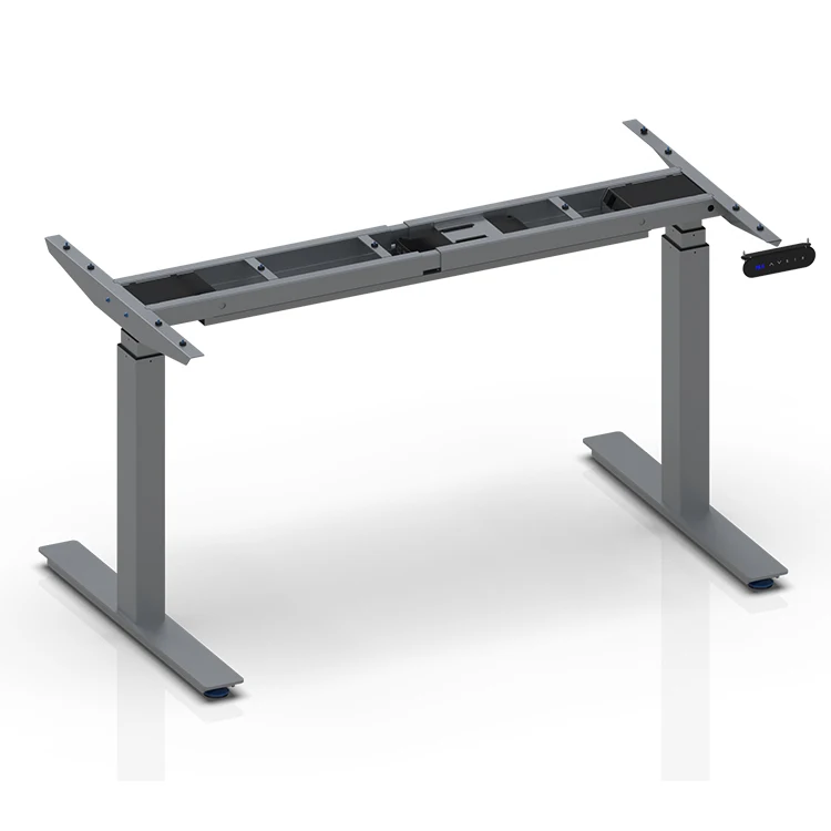 
Modern Desk Sit Stand Up Dual Monitor Office Height Adjustable computer standing desk electric lift table frame 