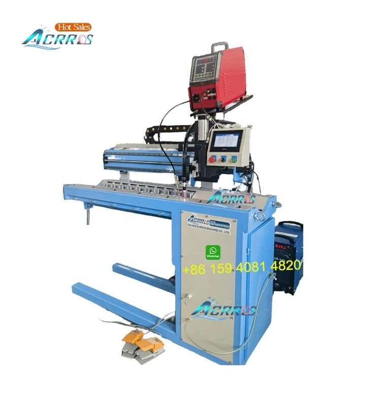 Automatic Straight Welding seam welder  TIG weld 500mm length steel cylinder linear seam welding machine