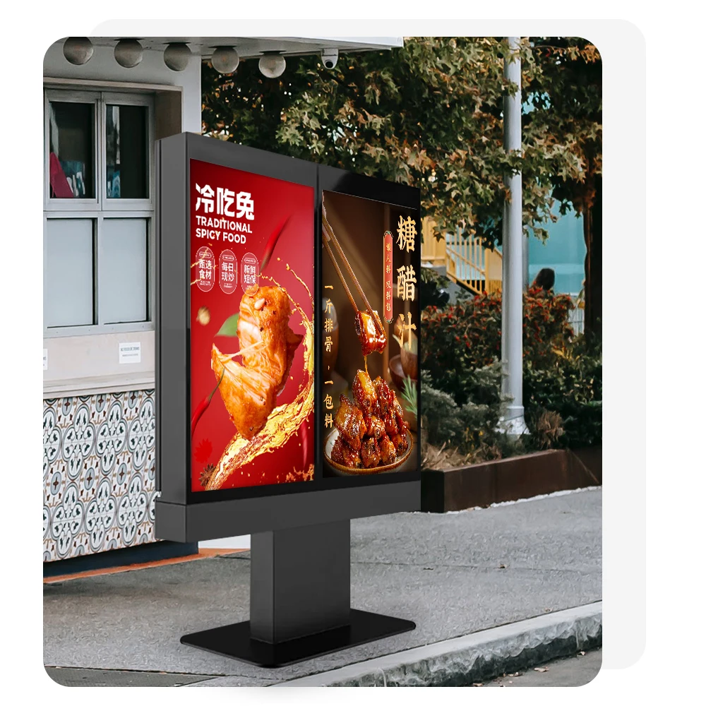 ЖК-дисплей android smart digital signage на заказ 32 ~ 110 дюймов Крытый или открытый медиаплеер наружная реклама