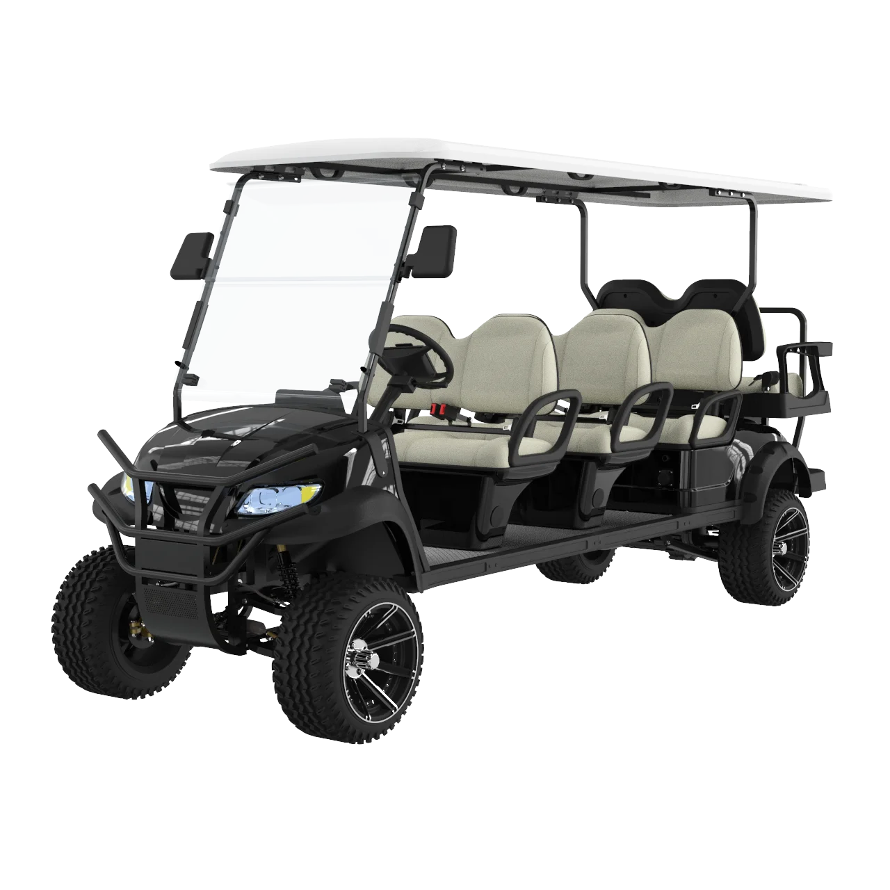 Factory Prices 6 Person Luxury Electric Golf Car Customized Battery Color Origin Type Seats Intelligent High End Golf Carts