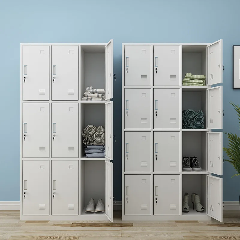 9 door metal locker steel 4 compartment steel locker office furniture