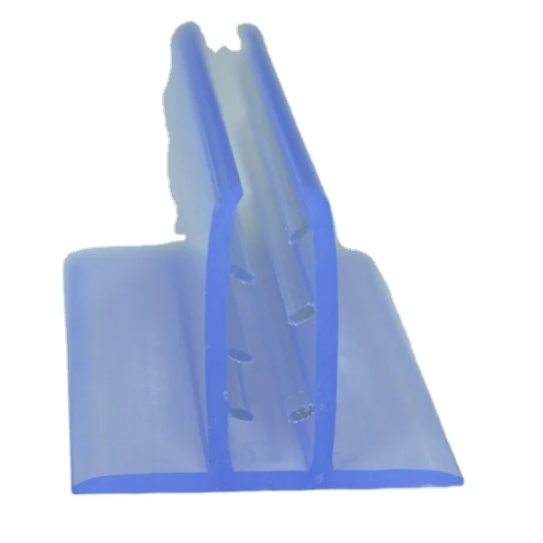 plastic pvc extrusion T shape fast-frip for supermarket shelf