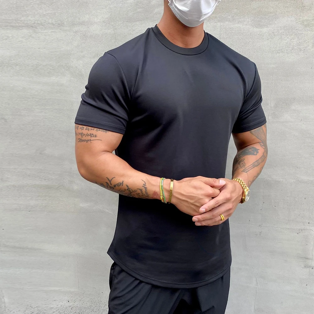 High Quality Custom Workout Top T Shirt Gym Athletic Male Sport Clothings Top Wear Activewear Shirt Men Fitness Gym Wear