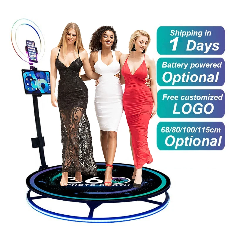 Dropshipping Shell Kiosk Props Machine 360 Degree Photo Video Booth Rotating 360 Photo Booth for Business