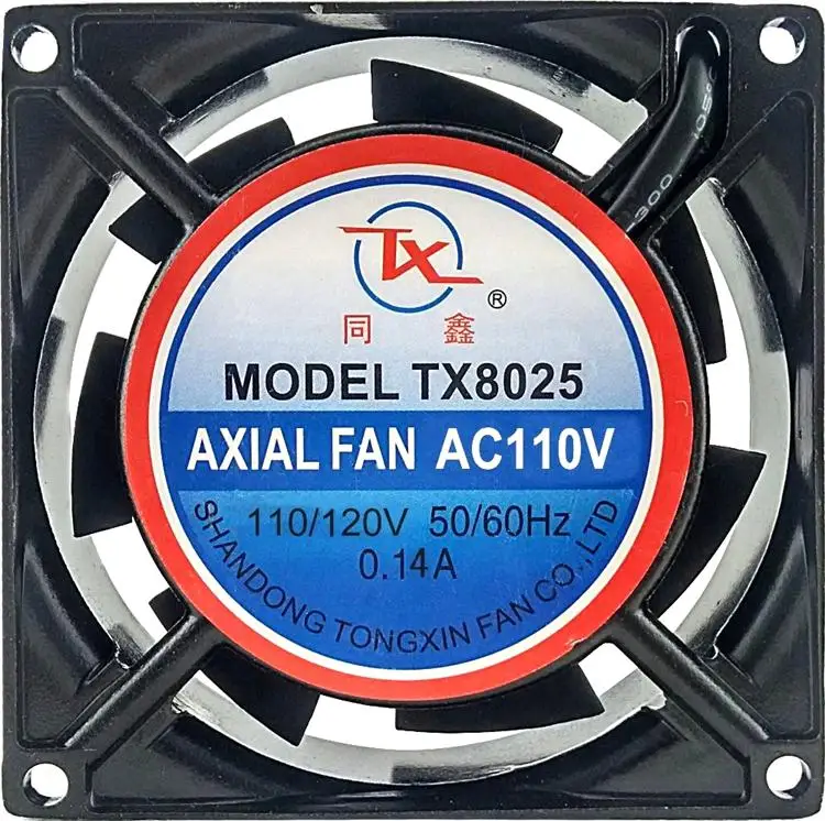 Компьютерный Вентилятор охлаждения переменного тока 80 мм 220 В осевой вентилятор 8025 втулка подшипник Медный провод ac большой расход