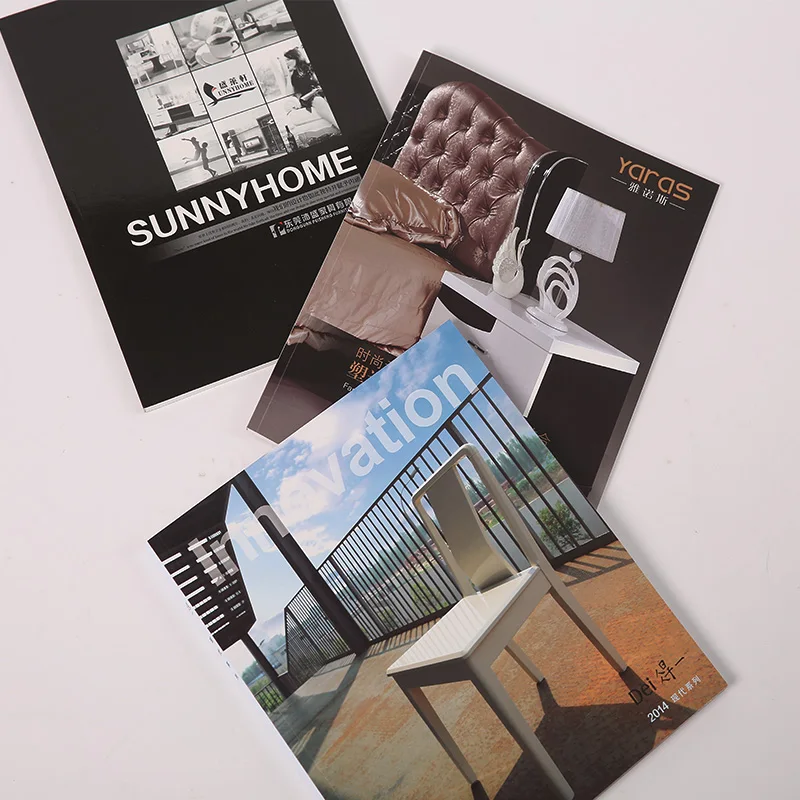 35 years Factory OEM Fancy Paper A4 Year Book & Catalogue Magazine Printing Service for Business Use