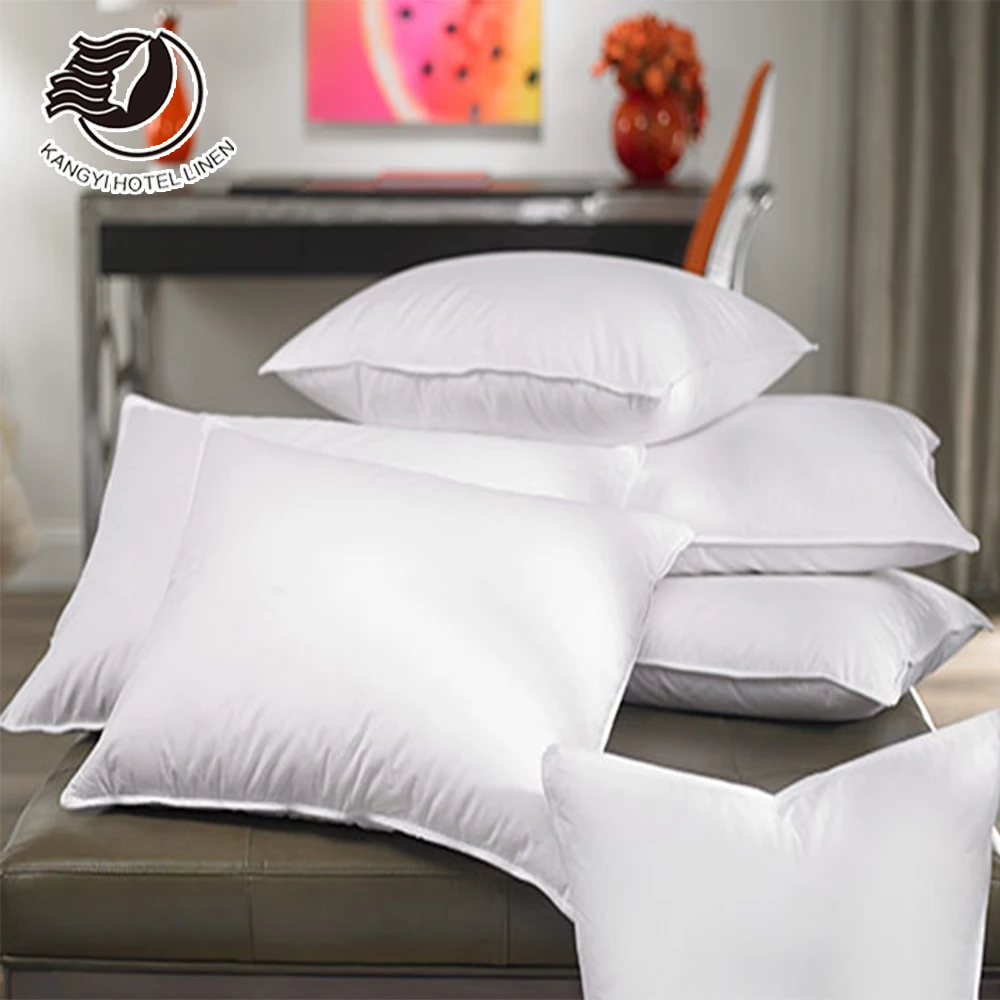 2023 Collection Super Soft Pure White Used 5 Stars Hotel Polyester Filling Pillow