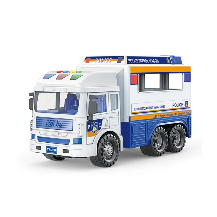 Musical Light & Inertia Police Car Toy for Kids in Law Enforcement Role-Play with Realistic Siren & Action Features