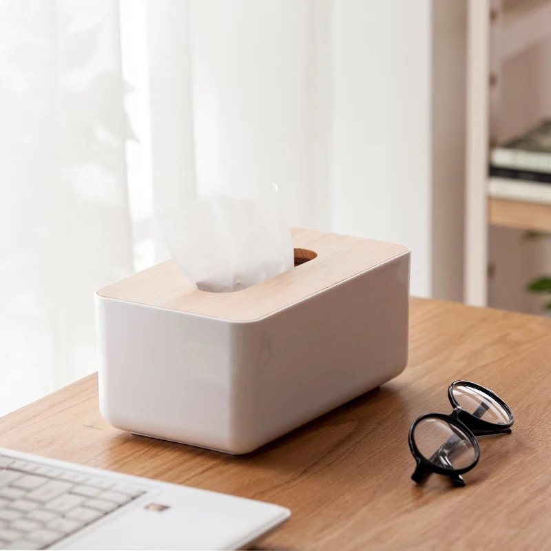 
Fiber Bamboo And Wooden Paper Dispenser Nordic Tissue Box With Cheap Prices 