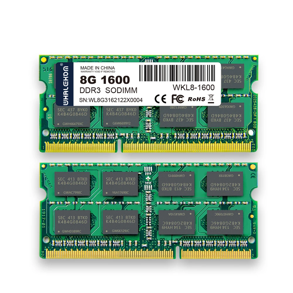 NB RAM DDR3 4GB 8GB 1333MHz 1600MHz 1.35V  PC3-12800 Memory For Laptop