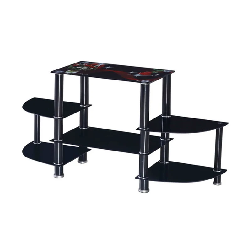 luxury living room furniture coffee table Multifunction modern minimalist TV Table cabinet Whole Set high Metal Legs tv stand