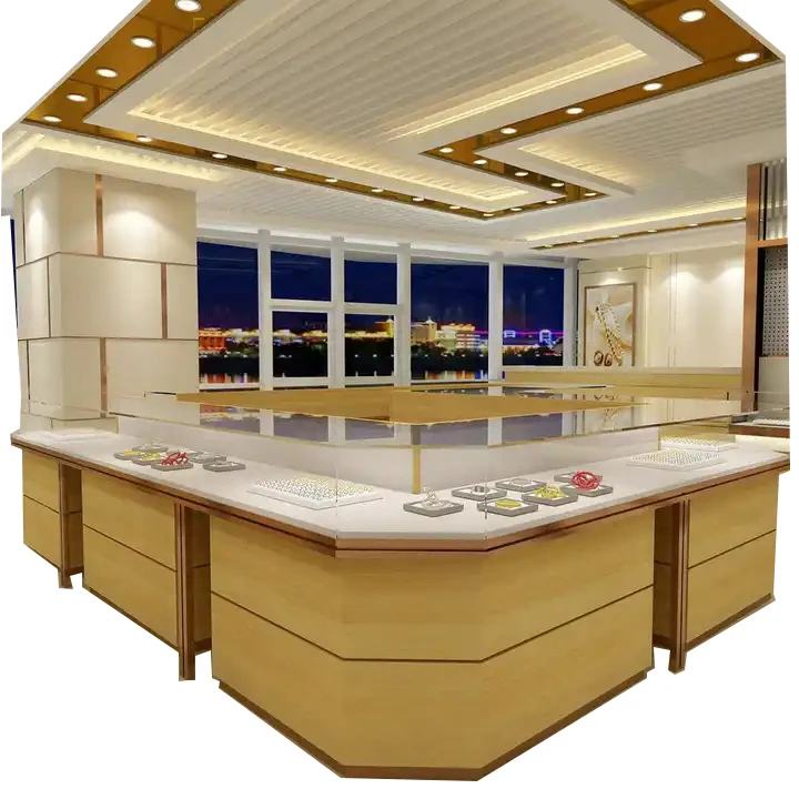 Elegant Simple Display Cabinet Custom Jewelry Collection Shop Decoration Manufacturer Design Jewelry Window Display Stand