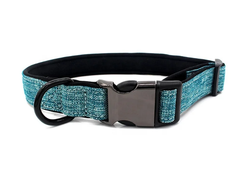 Beautiful Design Adjustable Soft Material Pet Puppy Dog Collar with Metal