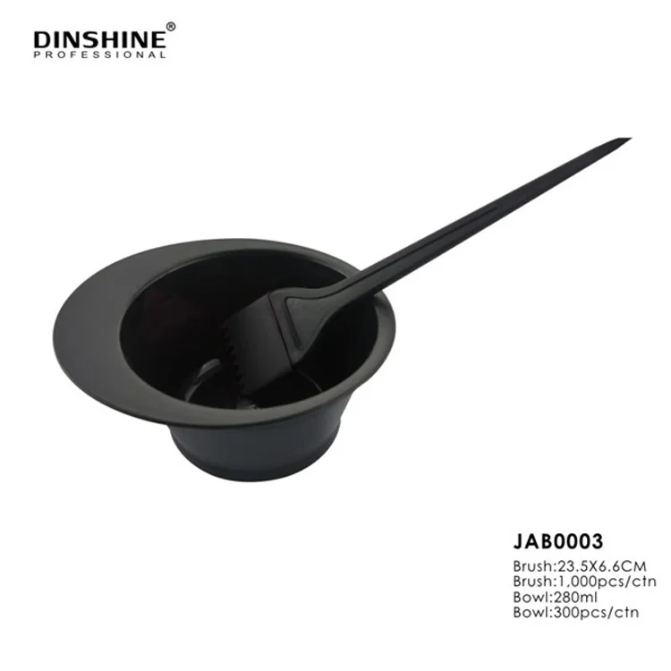 DINSHINE New Design Plastic Rainbow Hairdressing Salon Color Dyeing Tinting Bowl
