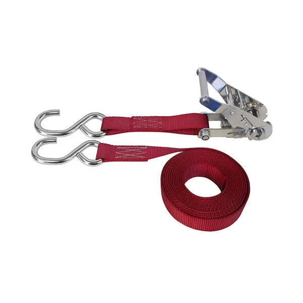Colored Ratchet Strap Tensioner For Container Lashing With S Hook