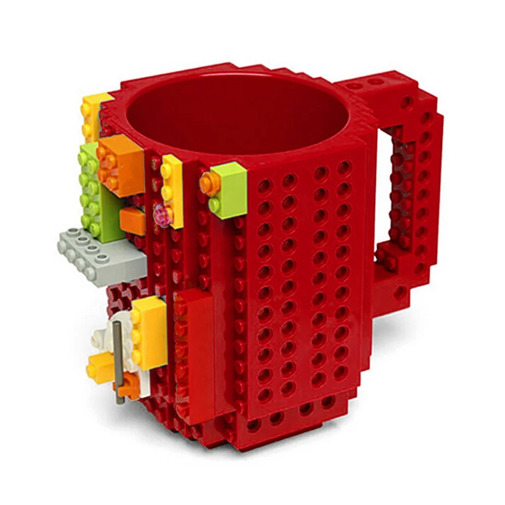 Amazon Hot Sell New Design Idea DIY Blocks Coffee Mug Creative Assembly Of Decompression Cups Lego Cup