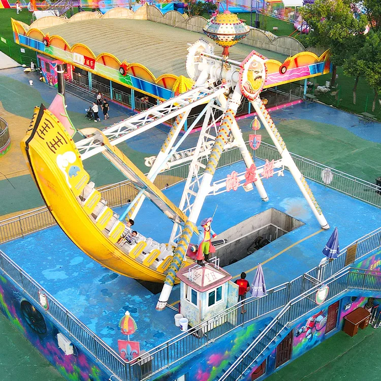 Popular Carnival crazy pirate ship Attractive Viking Boat Pirate Ship Rides For Sale