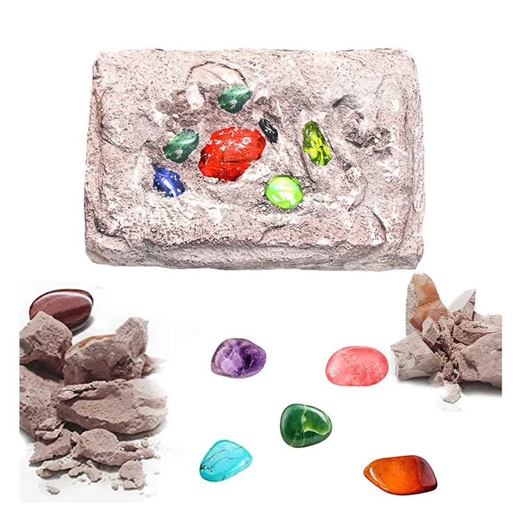 Cheap Wholesale Science Education Exploration Blind Box Stone Archaeological Digging Toy Set