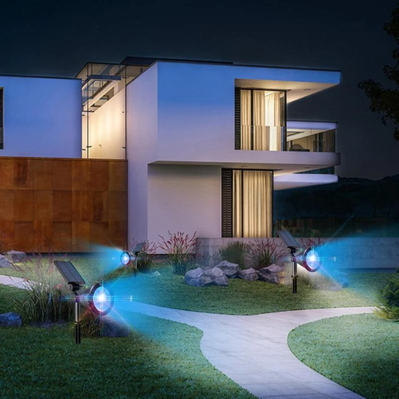 Garden Solar Light Outdoor Waterproof LED Solar Spotlight Light Lawn Lamp Adjustable LED Garden Landscape Lamp