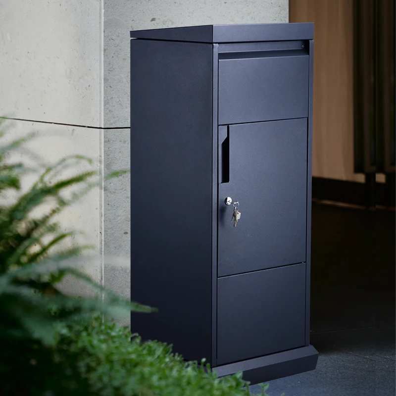 Large Capacity Parcel Delivery Box For Porch Outdoor Parcel Box Drop Delivery Metal Mailbox