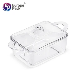 Eco friendly disposable plastic tableware 70ml mini sauce container with lid