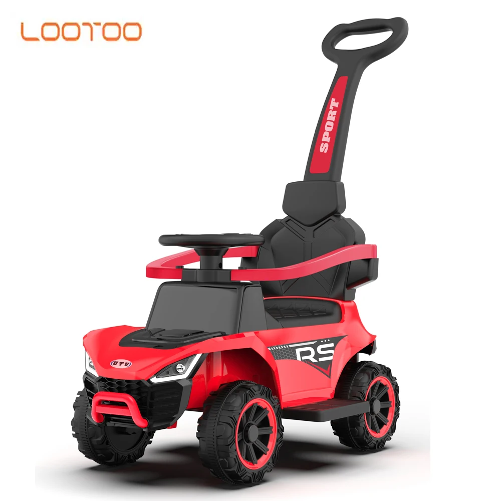 Cheap 4-in-1 Push Pedal Ride on Car for Toddlers Baby Toys Vehicle Four-wheel Chidren Swing Car Kids Sliding Car with Push Bar