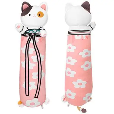 70cm Multi Color Long Plush Cat Body Pillow Soft Stuffed Cat Family Pillow Cute Plush Toys Stuffed Animal