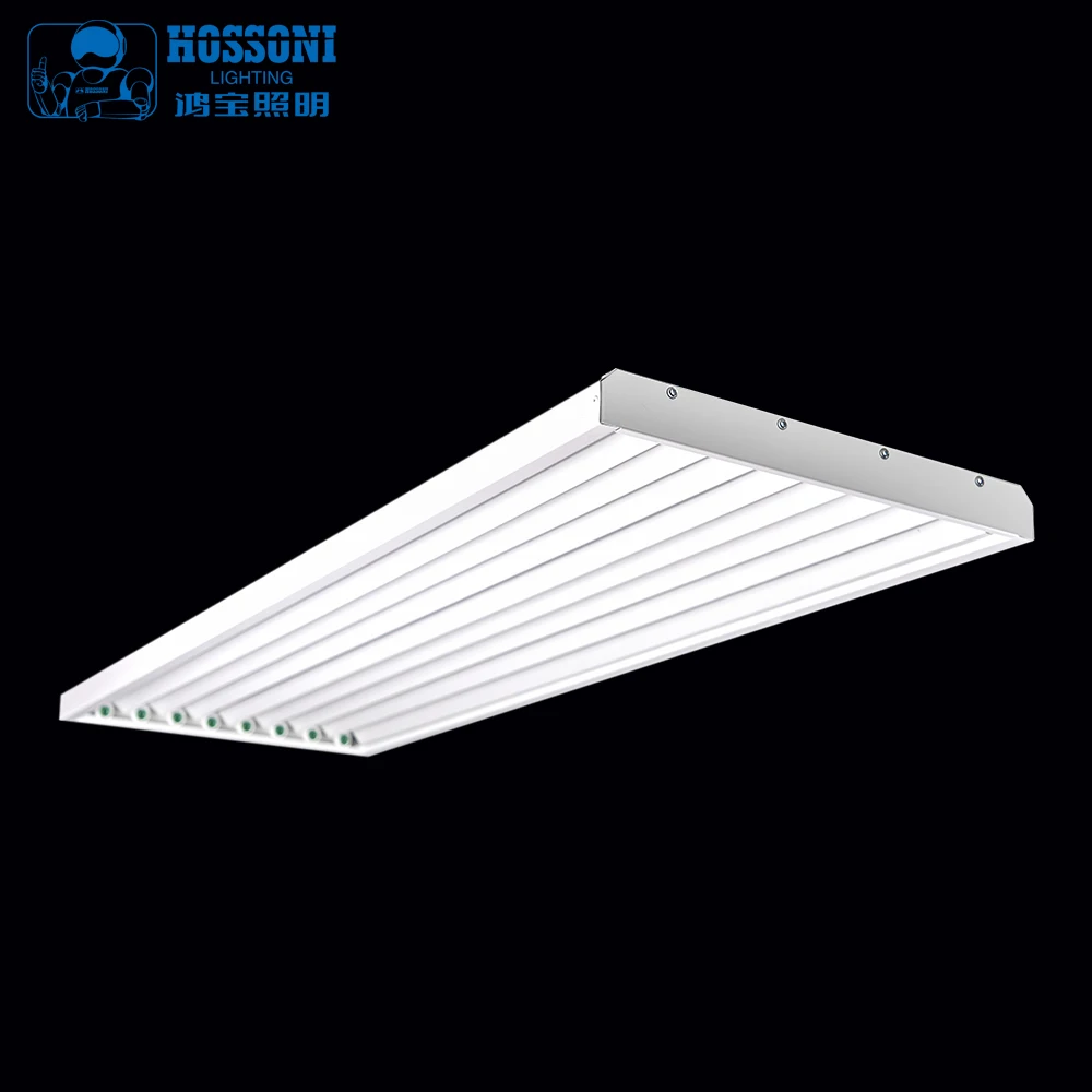 UVC tube 4FT T5 T8 4 to 8 lamps model fluorescenrt light fixture LED tube Linear High Bay Utility Warehouse Light