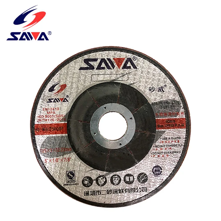 T42 125x3x22mm Fiber carbon steel cutting disc grinding wheel for aluminum