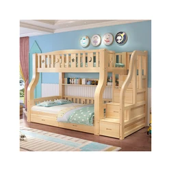 Manufacturer well made  modern simplicity durable solid wood bunk bed