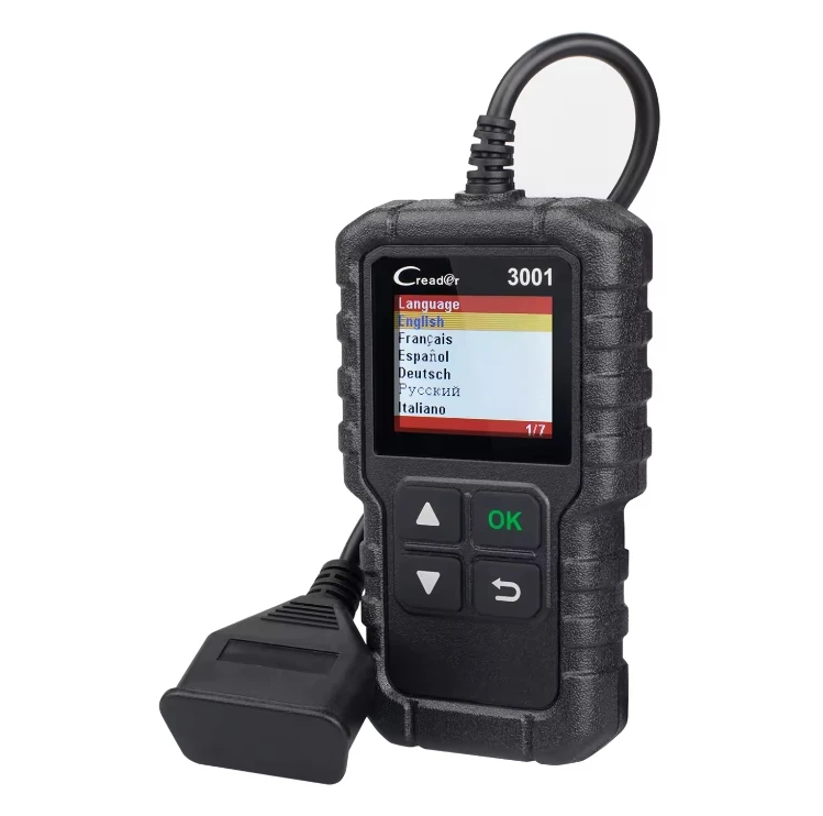 Черный сканер OBD2 Creader CR3001 контрольная лампа для автомобильного считывателя кодов автомобильный диагностический инструмент инструменты сканирования OBDII