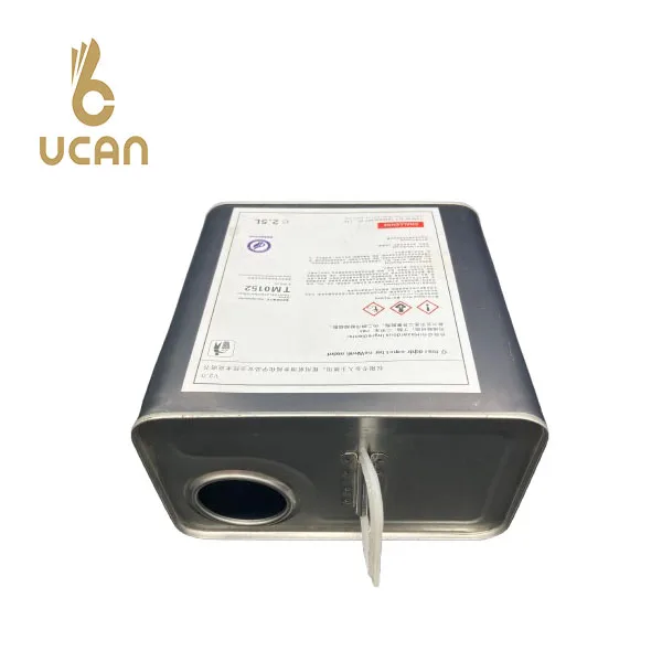 Custom Tin Box 2.5 Liter  L167*W103*H160MM For Oil packing Metal Tin Can 2.5L Oil Tin Cans