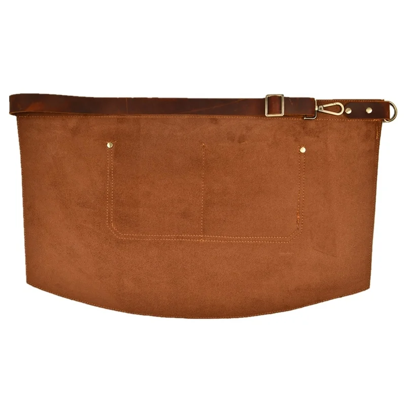 Shang Mei Yuan factory ultifunction cotton fabric soft breathable reusable half body canvas aprons waist length cooking apron