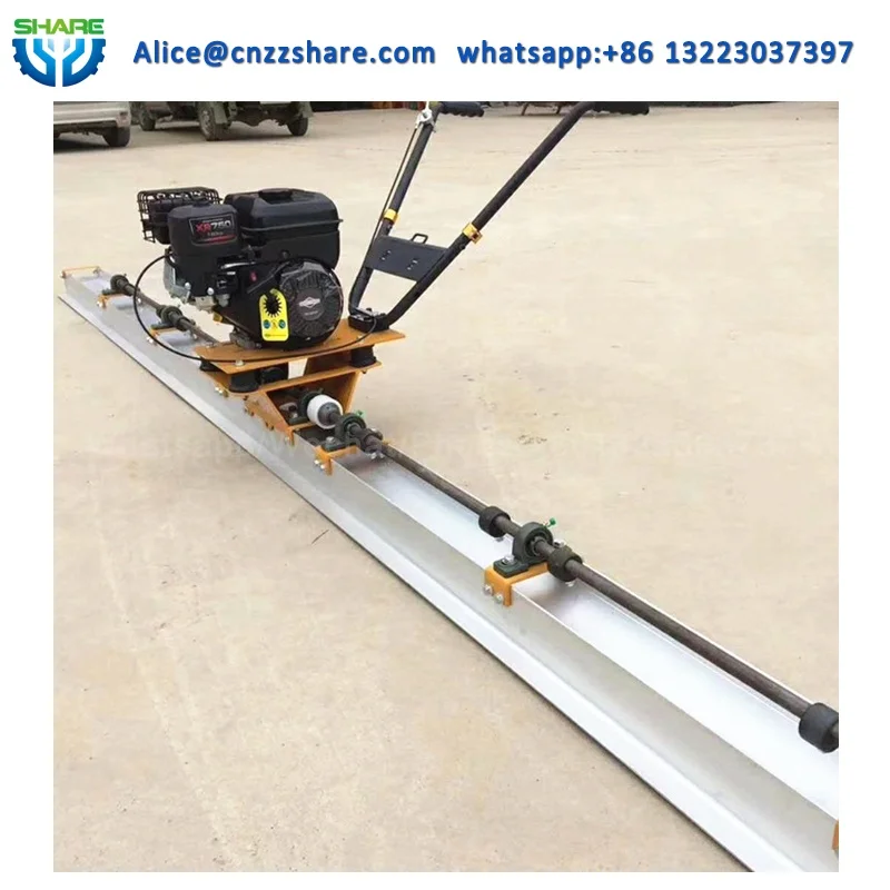 Concrete screed vibratory concrete vibrations feet floor leveling ruler machine