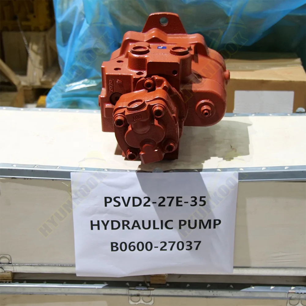 Главный насос в сборе PSVD2-27E-35 B0600-27037 гидравлический для экскаватора YANMAR