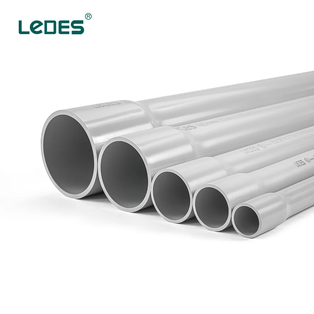 Wholesale PVC SCH40 Conduit UL 651 Listed Electrical Conduit Pipe Gray Color 2 3 4 inch