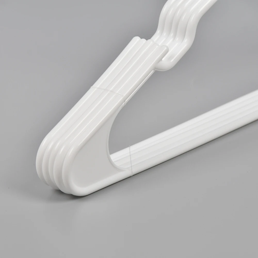 Wholesale Low Price Hangers Premium 50 Pack White Plastic Clothes Hangers