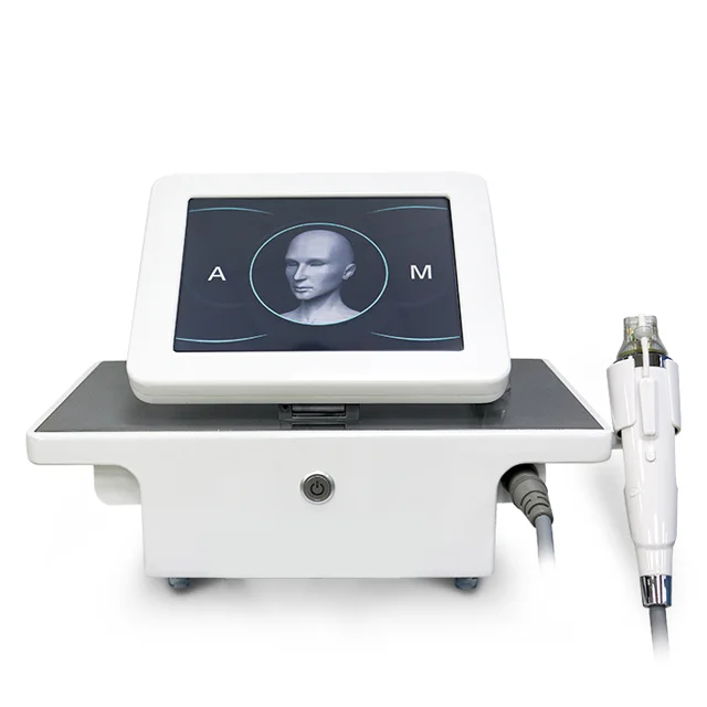 portable skin beauty facial High frequency radio fractional potenza rf microneedling machine with cold hammer