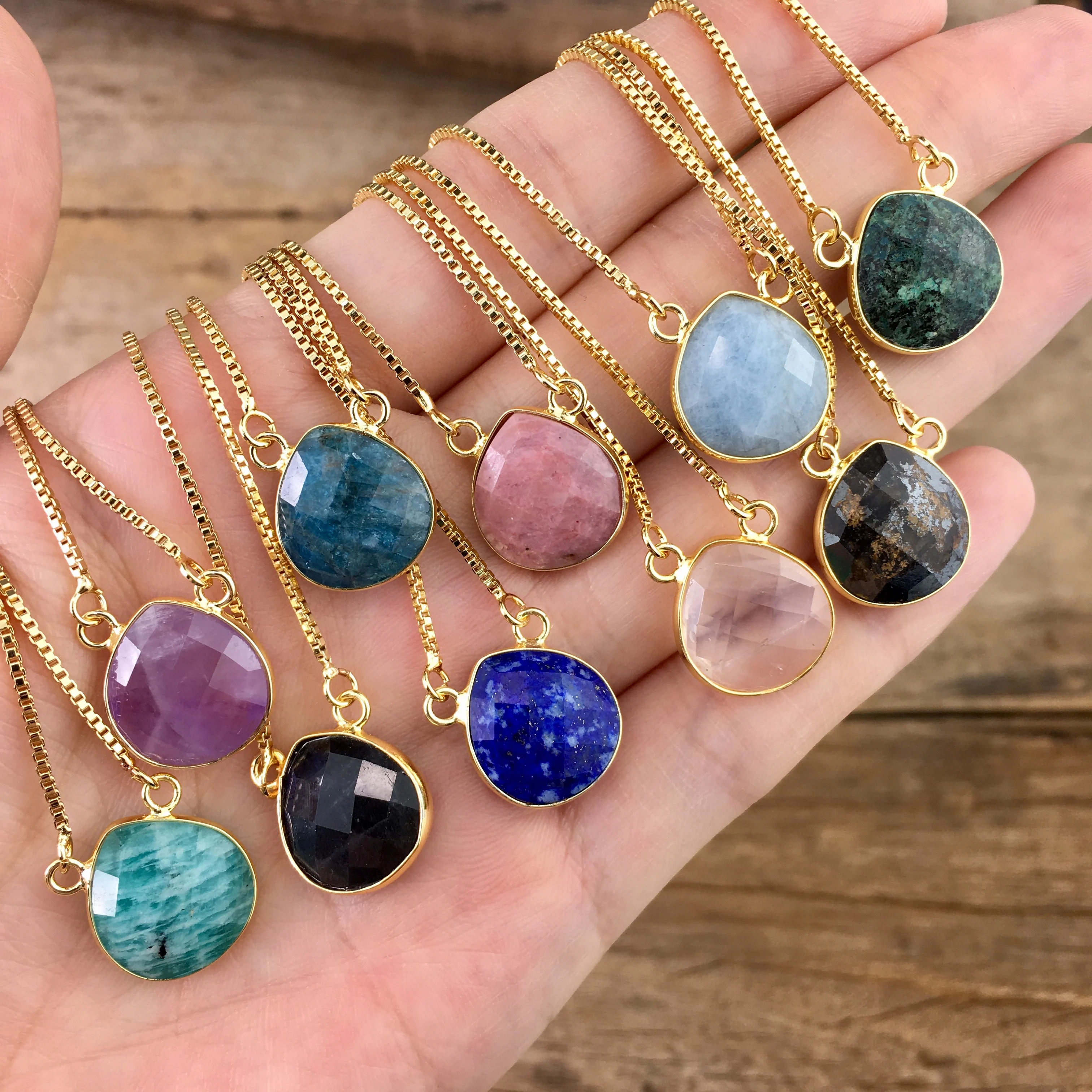 LS-B1046 High quality  gemstone necklace,  beautiful quartz necklace,fashion handmade cheap jewelry.
