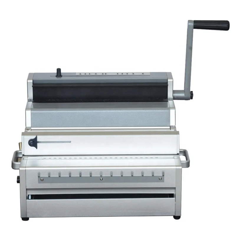 Полуавтоматическая штамповочная машина формата A3 для бумаги и двухпроводная металлическая обвязочная