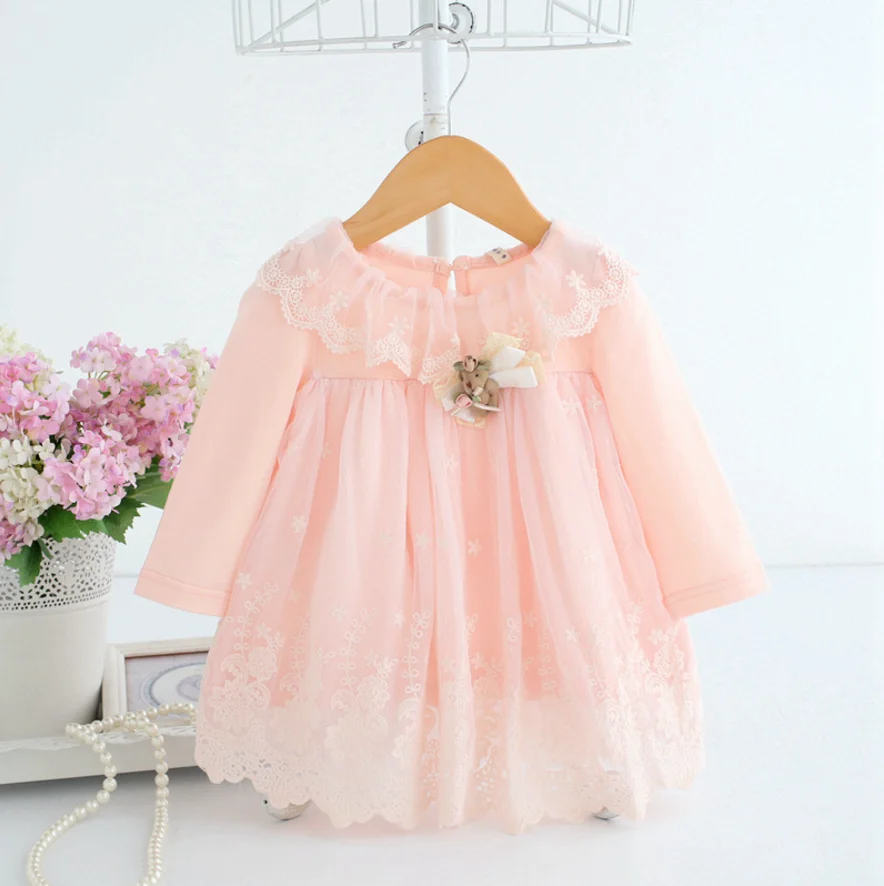 
2019 newborn fashion girls party dress baby girls dresses fancy girls lace dress baby frock designs 