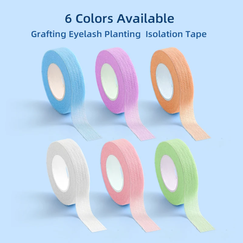 Hot sale Color Tape Pink Blue Purple Green White Orange Fabric Surgical Tape Eyelash Tape for Eyelash Extension