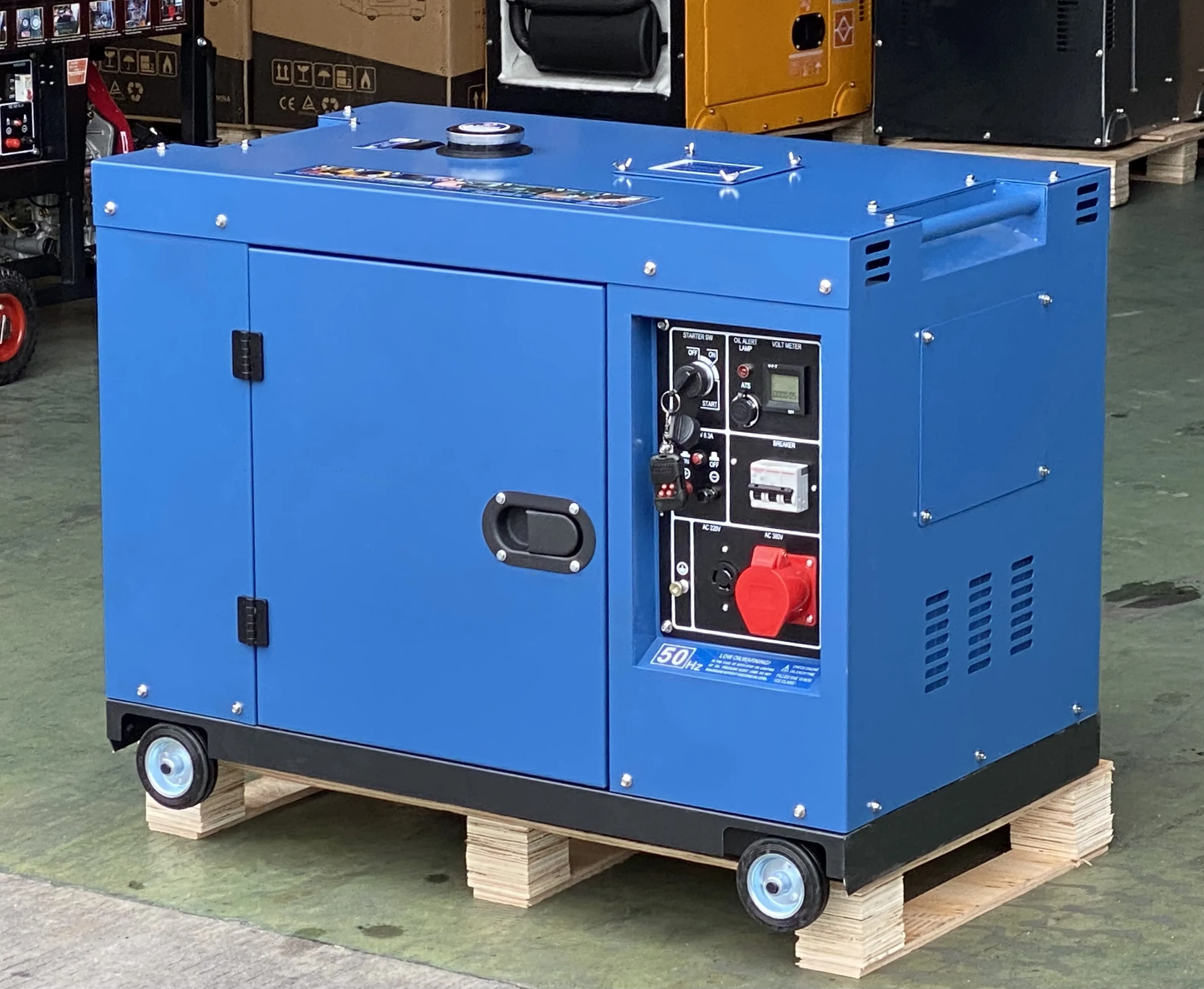 LETON 230V 50Hz diesel generator sets 10kw single phase air cooled silent type diesel generator 10kw generator