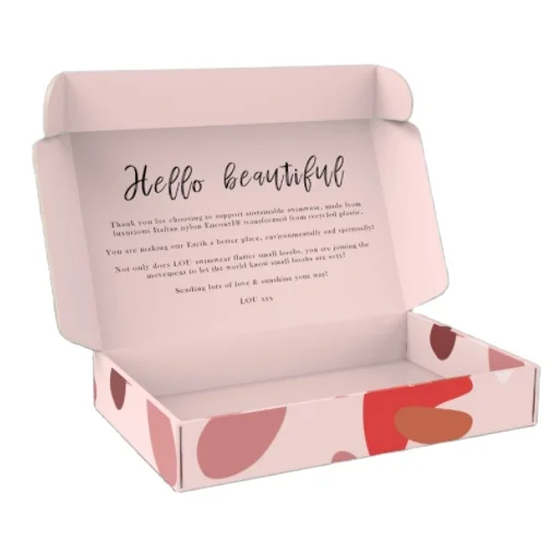 wholesale  customized  paper packaging shipping boxes luxury printed mailer style wedding box with logo printing