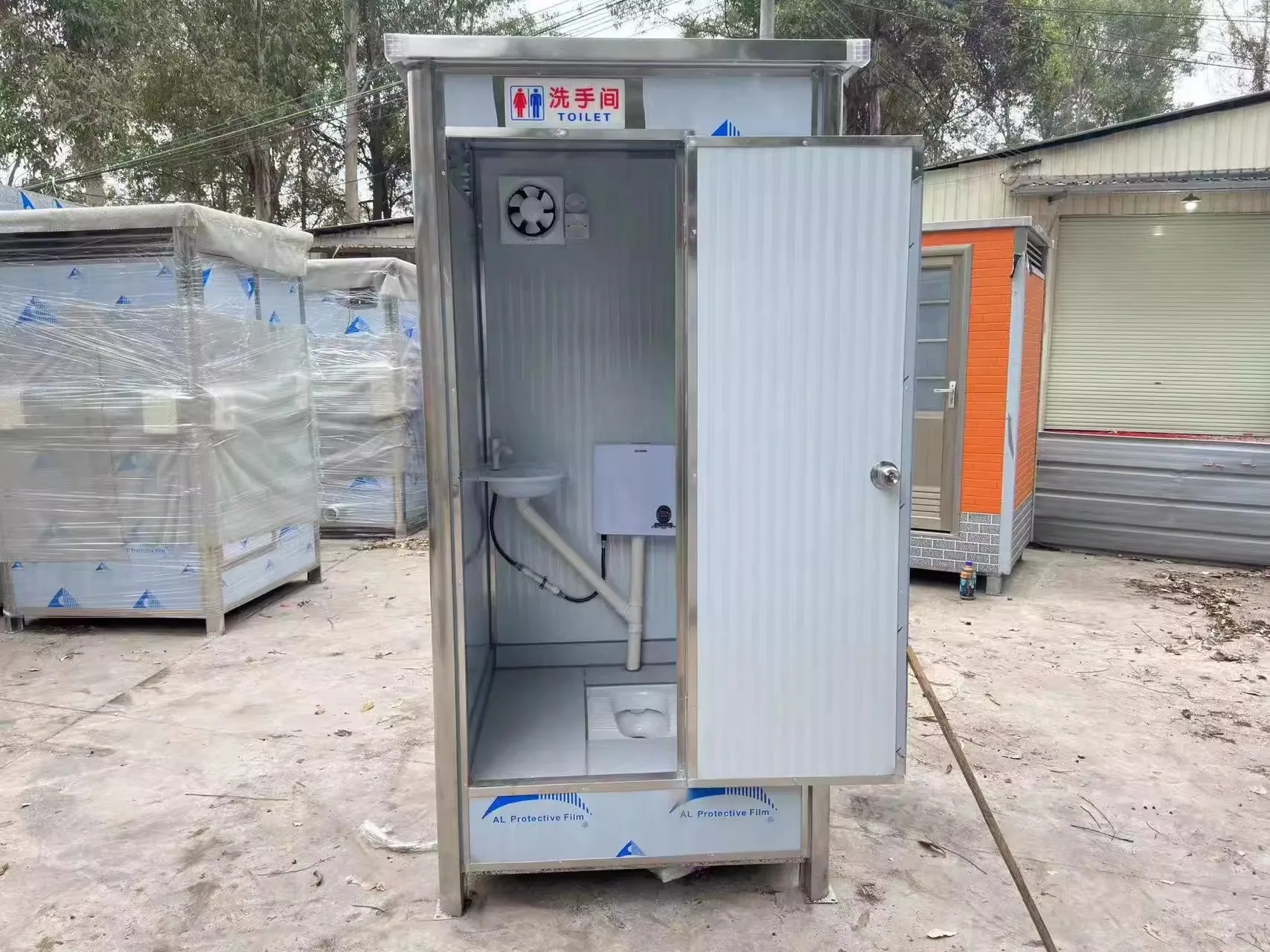 Outdoor Portable Hand Washing Station Mobile Portable Sink Wash Hand Basin Bathroom Wash Basin Pubilc Toilet Washroom