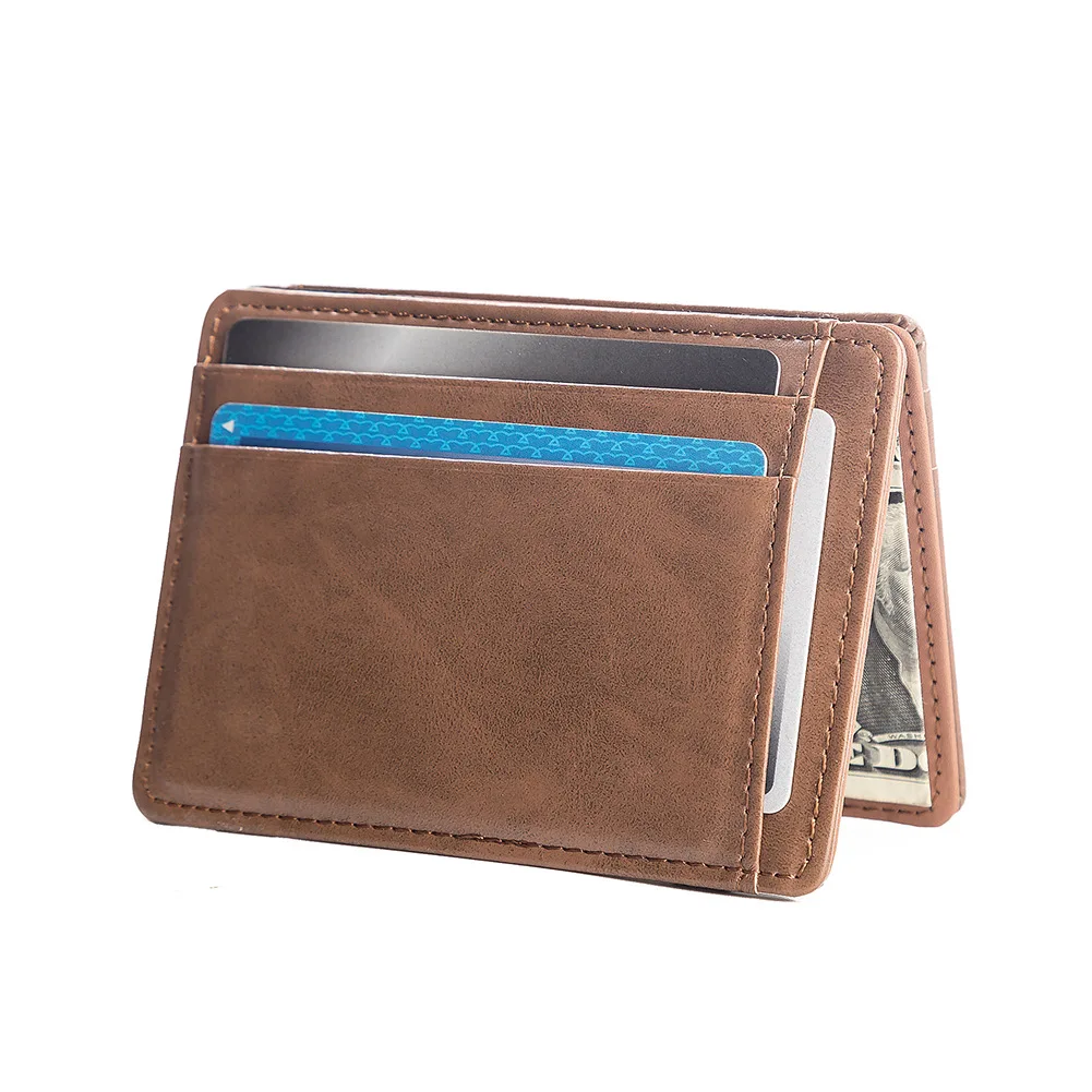Leather Mini Wallet For Male Bank Credit Card Package Billeteras Para Hombre Sport Men Wallet Billetera Hombre