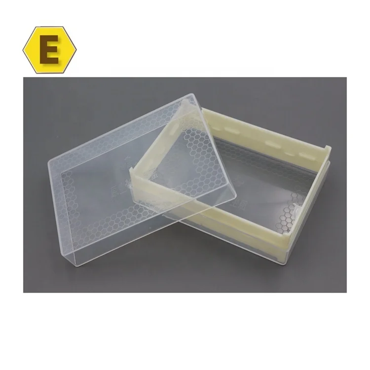 500g translucent plastic honey cassettes honey comb boxes for sale