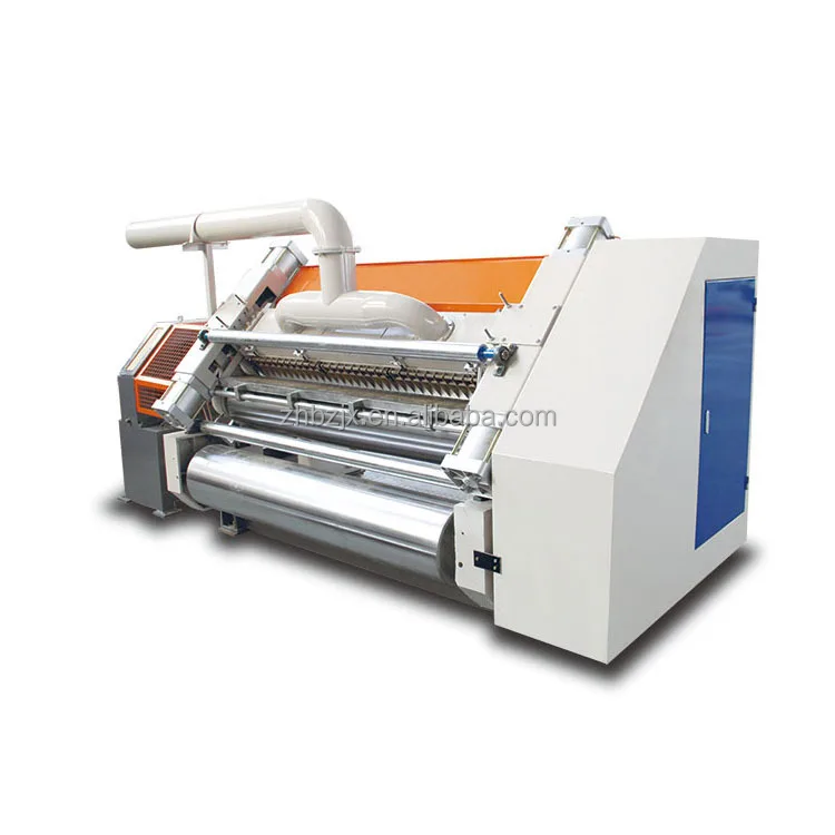 ZH-DW Small Size Double Profile Paper Single Facer Corrugated Cardboard Machine For