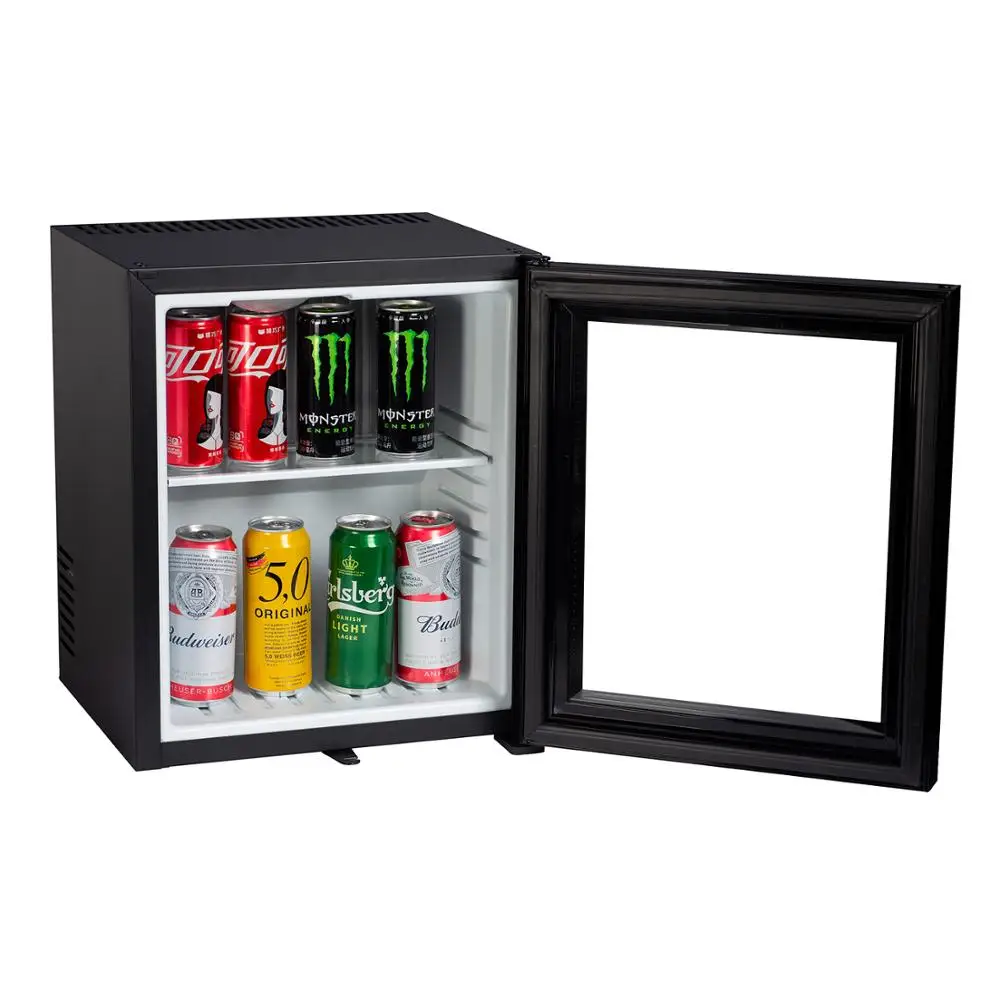 GLASS Door Thermoelectric Refrigerator, Electronic Mini Bar, Heat Pipe Hotel Minibar/fridge